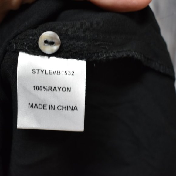 Jodifl Black Boho Embroidered Top Pom Pom XL - Picture 7 of 8